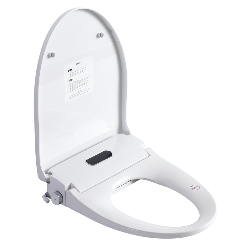 Portable Bidet Toilet Seat With Auto Open/Close, Digital Display, And Rear Wash Mode For Bathroom