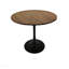 Table de salle à manger ronde 31,5 "couleur noyer, table de salle à manger tulipe 2-4 personnes avec plateau en MDF et base à piédestal, table de bout Mid-Century-340301975-340301973