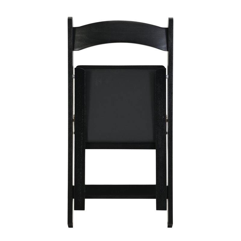Chaise pliante rembourrée, Noir