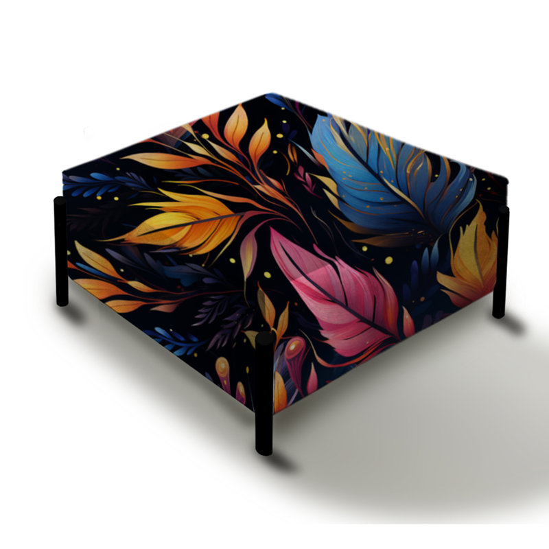 Mystical Boho Motif - Grand repose-pieds carré Boho