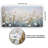 15x30 Floral Canvas Wall Art Featuring White Wildflowers with Hand-Painted Accents - Gallery Wrap - Green, Beige and Blue - Modern Wall Art-737482498
