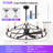41" Wagon Wheel Chandelier Ceiling Fan-1276175865