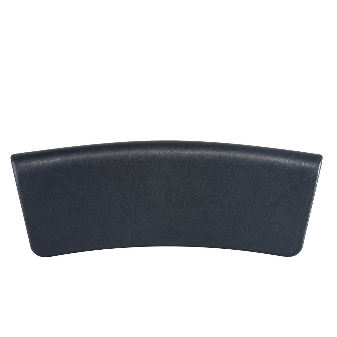 Vanity Art Gripping Head Rest Hard Bath Pillow For Tubs With Suction Cups,  Dark Grey Vanity Art