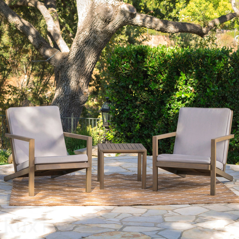 Patio 3 Pc Chat Set Leah, Beige