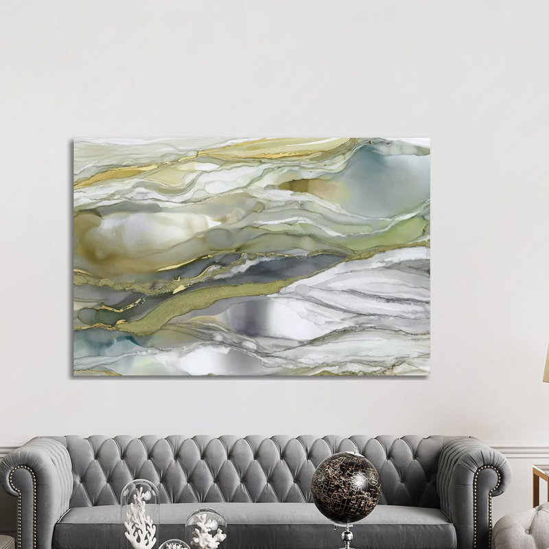 Marbled Glass I by Carol Robinson - Print on Canvas, Wrapped Canvas, 66.04 cm H x 45.72 cm W x 3.175 cm D