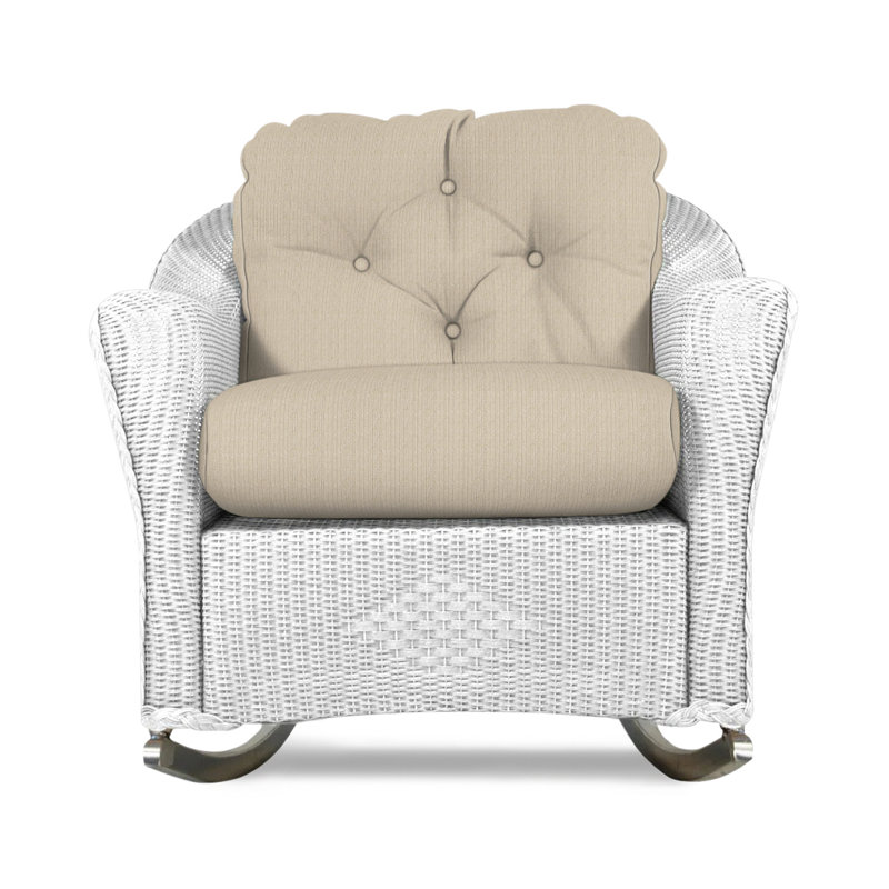 Reflections Outdoor Rocker Chair, Demo Stone, White