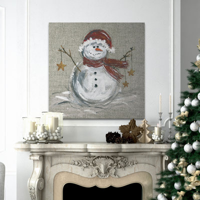 " Linen Snowman I "
