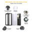 Matte Black 25cm H Outdoor Sconce