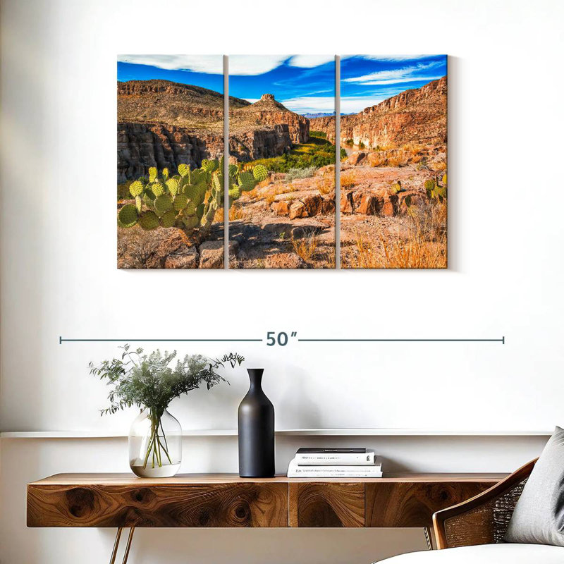 Hot Springs Canyon Rio Grande, H 24 po x l 38 po