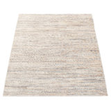 Tapis gris ombre en soie One Of A Kind 4 pi 1 po x 6 pi 0 po