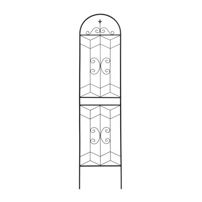 Treillis polyvalent en métal pour les plantes d'extérieur, rehaussant la beauté du jardin