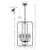 Iniyah 6 - Light Black Candle Style Pendant