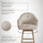 Wasserman Solid Wood Upholstered Counter Height Or Bar Height Swivel Barstool With Fabric Seat-1533882357-1533882352
