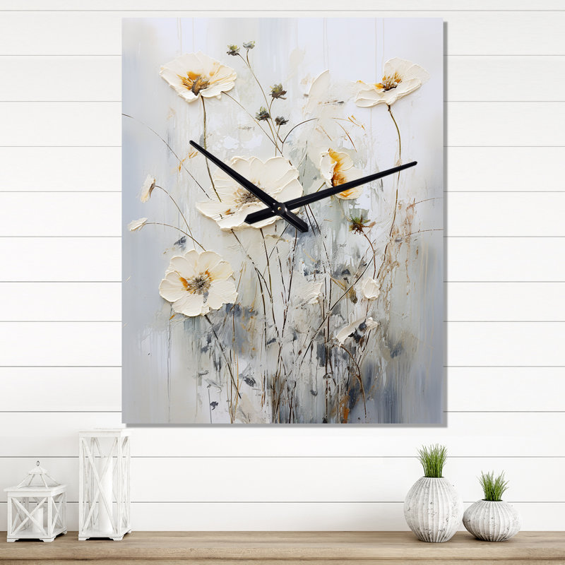 Horloge murale Caed - Fleurs sauvages, Moyen