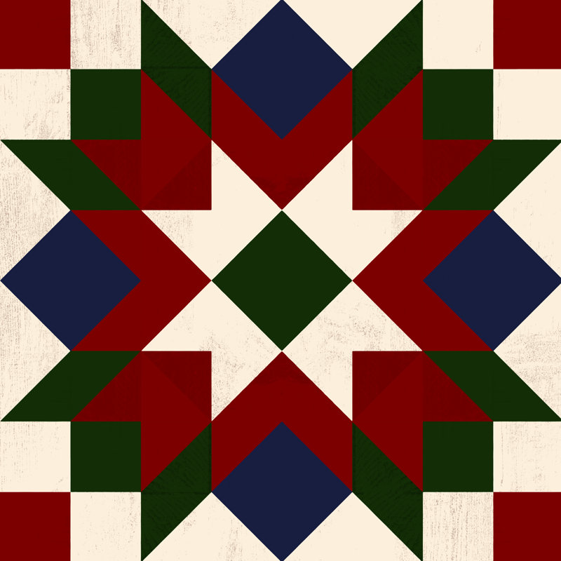 Courtepointe Christmas Barn IV, H 20 po x l 20 po