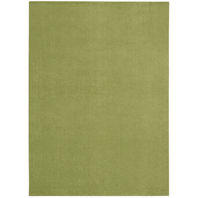 Tapis vert traditionnel moderne Yolonda, Rectangle 5 pi x 7 pi