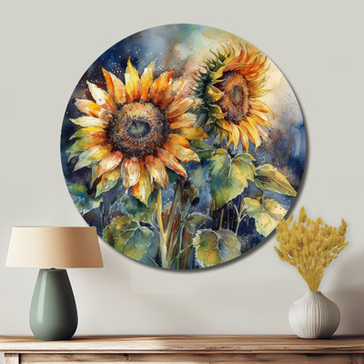 Lagrosa - Art floral rond en métal