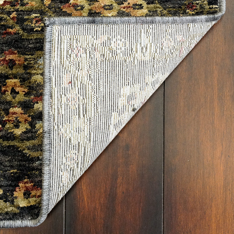 Tapis gris foncé Ngo, Rectangle 3 pi 6 po x 5 pi 6 po