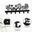 2 PCS Wall Mounted Metal Towel Rack With 6 Hooks Black Metal Towel Holder For Bathroom Space Saving, Waterproof Rustproof Easy Install Bathroom Decor