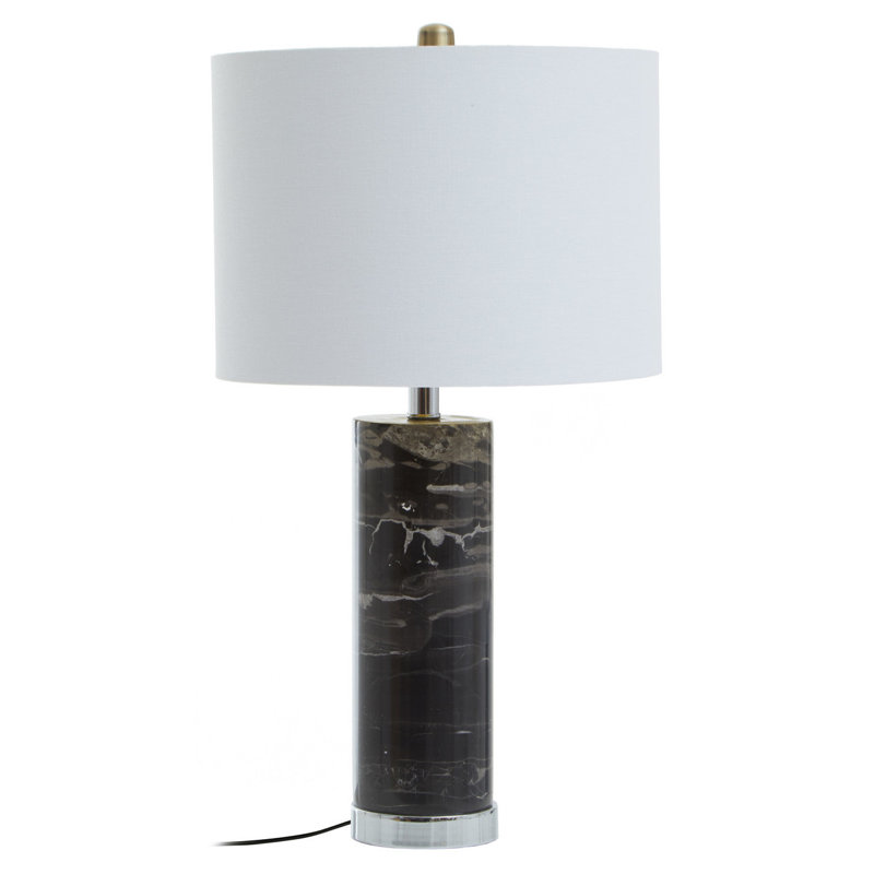 Anje Table Lamp, Chrome/Black