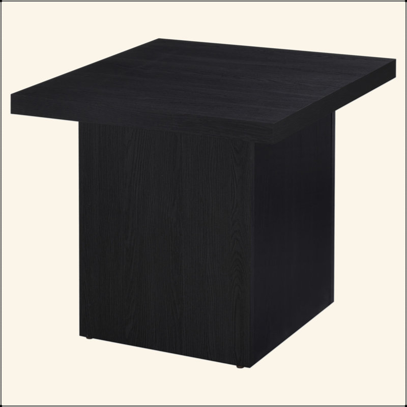 Table de bout carrée, Noir