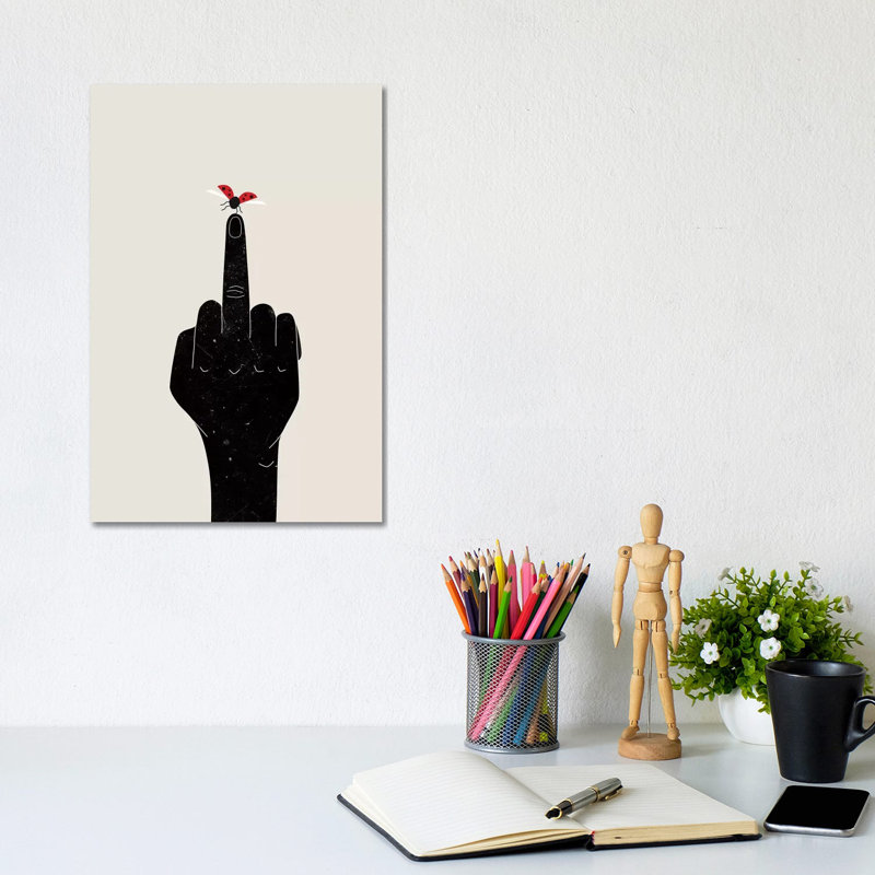 Ladybug - Wrapped Canvas Print, 20.32 cm H x 30.48 cm W