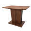 Table de salle à manger extensible moderne, table de cuisine extensible en noyer et noir pour petits espaces, 145 cm (57 po)