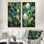 «Green Succulents Serenity Garden», 2 pièces-264924676-264924675
