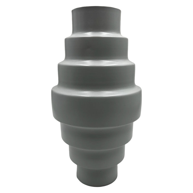 Decorative Handmade 12 inch Modern Flower Vase, Gray