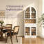 Armoire bar 70,08 po de hauteur avec 3 porte-verres, grand tiroir, porte-bouteilles, tablette réglable, vitrine-546081812