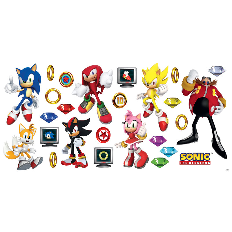 Sonic The Hedgehog Characters Wall Decals