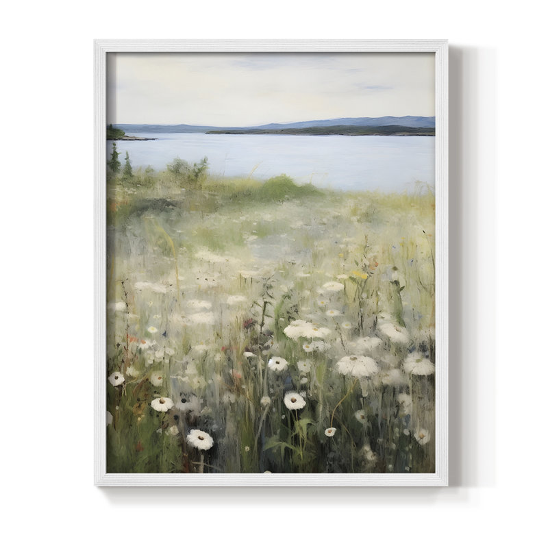 "Paysage rétro Lxxxvi", H 11 po x l 9 po, Blanc