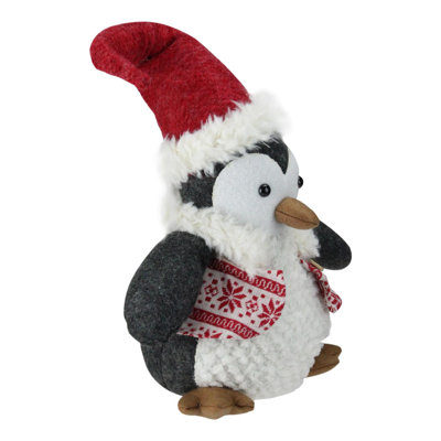 Figurine de Noël pingouin blanc et noir