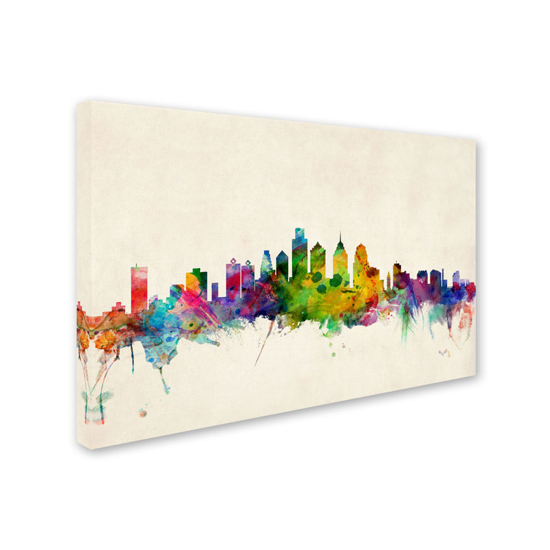 « philadelphia, pennsylvanie », impression sur toile tendue, H 12 po x l 19 po x P 2 po