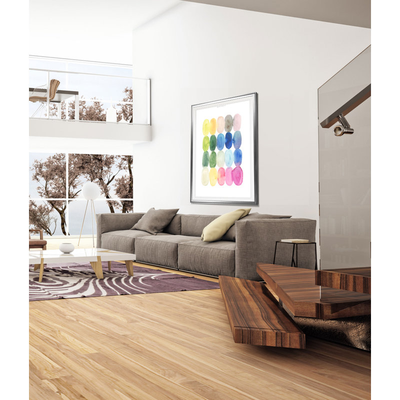 « color fusion ii », reproduction, H 36 po x l 26 po x P 1,5 po, Cadre argenté
