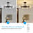Loret Glass LED Semi Flush Mount