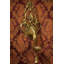 Applique murale 16 po Ganesha dansante en laiton fait à la main avec cloche - Lampe à huile traditionnelle indienne (Diya) et décoration murale pour hall d'entrée ou Mandir