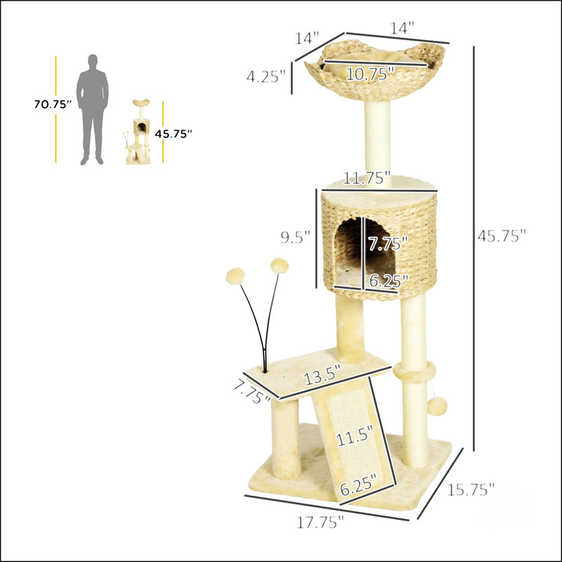 Westminster 45.75'' H Cat Tree