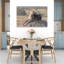 Mother Cheetah And Cub Contemporary Cat Animal Nature Wall Art Print 1 Piece Wrapped Canvas Wall Art-777914537