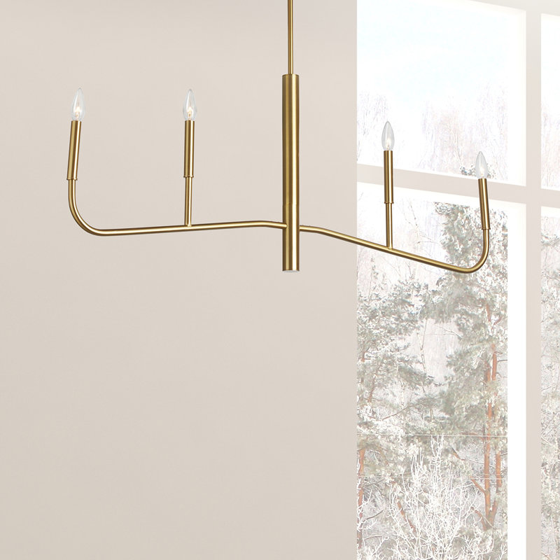 Arvell 4 - Light Dimmable Classic / Traditional Chandelier, Aged Brass