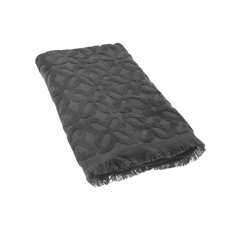 Drap de bain Avery 30 po x 60 po, Gris foncé