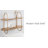 Rusne 2 Piece Oval Metal Floating Shelf-318356901