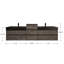 Ensemble de meuble-lavabo double mural 104 po Golitz-208264397