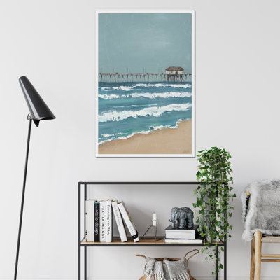 Fishing Pier Diptych II - Painting