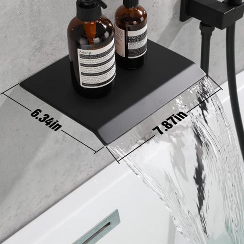 Dual Function Complete Shower System with Rough in-Valve, Matte Black