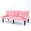 Lit rose de 67 pouces avec porte-gobelet et tissu pour utilisation durable 67, 2