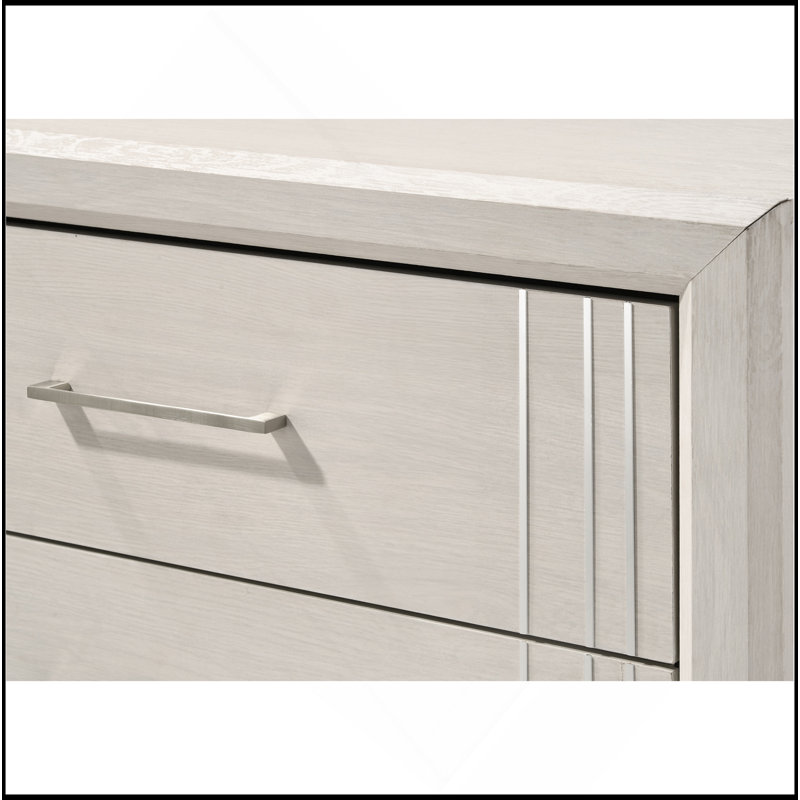 Table de chevet contemporaine à deux tiroirs 1Pc