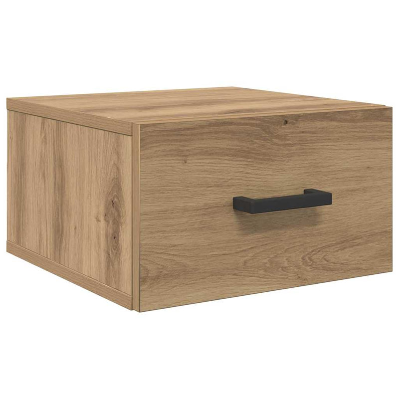 35cm W Manufactured Wood Bedside Table, Artisan Oak