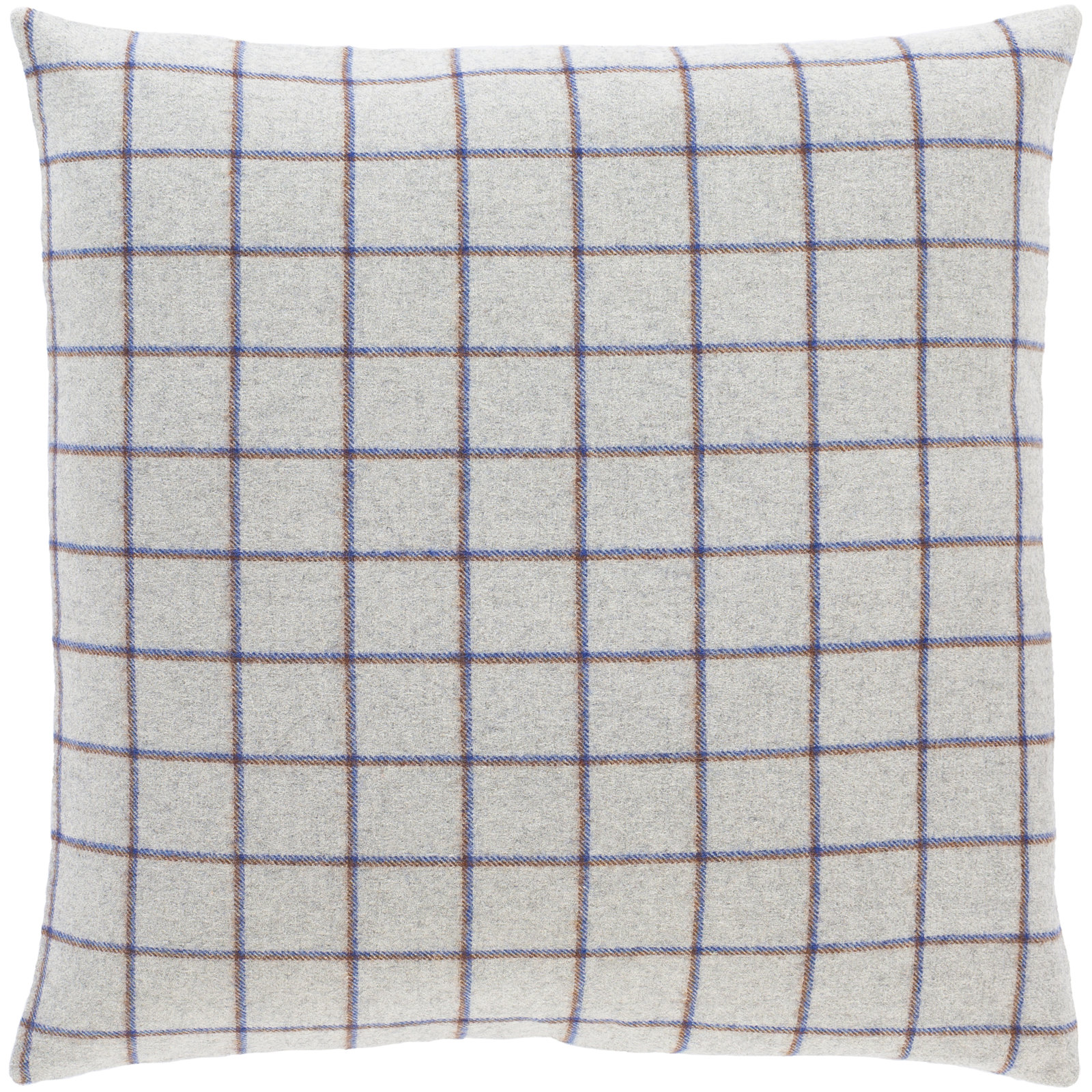 Saratoga Plaid Wool Pillow Cover, 20" H x 20" W