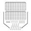 Metal Rectangle Wall Mounted Pot Rack